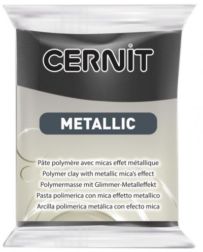 Πολυμερικός Πηλός Cernit Metallic - Γκρί, 56 g - 1