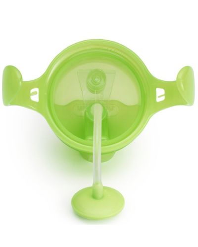 Μεταβατικό κύπελλο με λαβές Munchkin - Click Lock Weighted Straw, πράσινο - 4