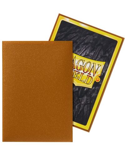 Προστατευτικά καρτών Dragon Shield Sleeves - Small Matte Gold (60 τεμ.) - 3