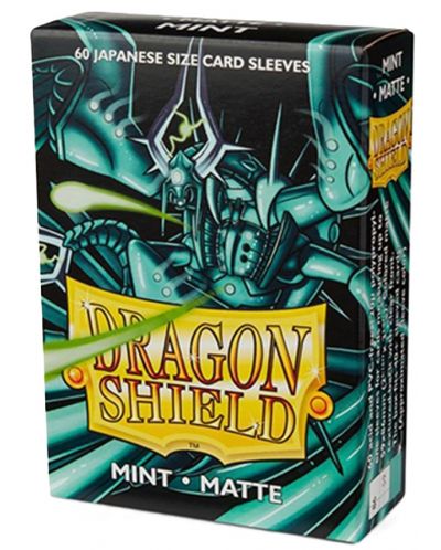 Προστατευτικά καρτών Dragon Shield Sleeves - Small Matte Mint (60 τεμ.) - 1