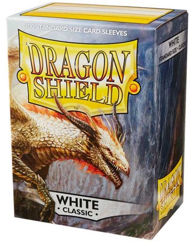 Προστατευτικά καρτών Dragon Shield Classic Sleeves - White (100 τεμ.) - 1