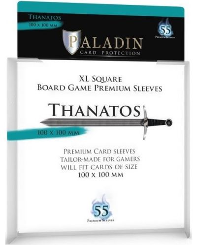 Протектори за карти Paladin - Thanatos 100 x 100 (55 τεμ.) - 1