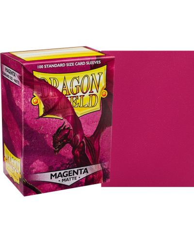 Προστατευτικά καρτών Dragon Shield Sleeves - Matte Magenta (100 τεμ.) - 2