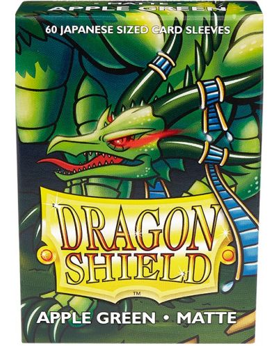 Προστατευτικά καρτών Dragon Shield Sleeves - Small Matte Apple Green (60 τεμ.) - 1