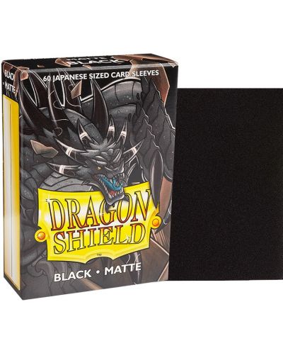 Προστατευτικά καρτών Dragon Shield Sleeves - Small Matte Black(60 τεμ.) - 2