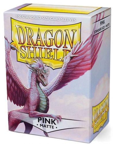 Προστατευτικά καρτών Dragon Shield Sleeves - Matte Pink (100 τεμ.) - 1