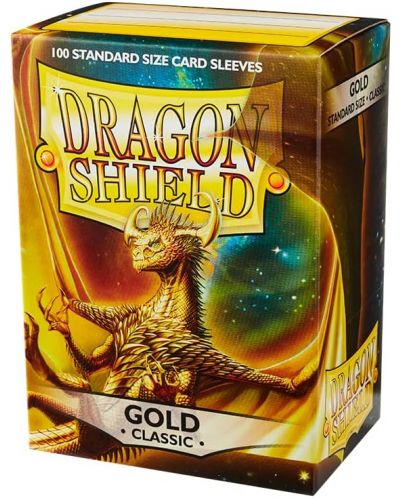 Προστατευτικά καρτών Dragon Shield Classic Sleeves - Gold (100 τεμ.) - 1