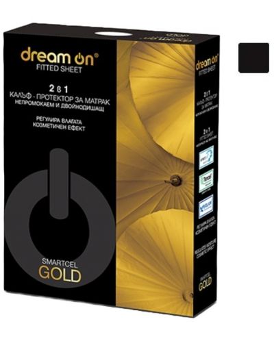 Προστατευτικό στρώματος Dream On - Smartcel Gold, μαύρο - 1