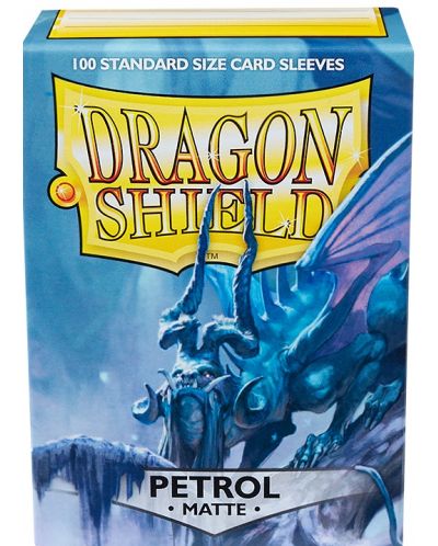 Προστατευτικά καρτών Dragon Shield Sleeves - Matte Petrol (100 τεμ.) - 1