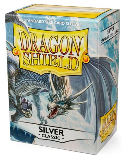 Προστατευτικά καρτών Dragon Shield Classic Sleeves - Silver (100 τεμ.) - 1