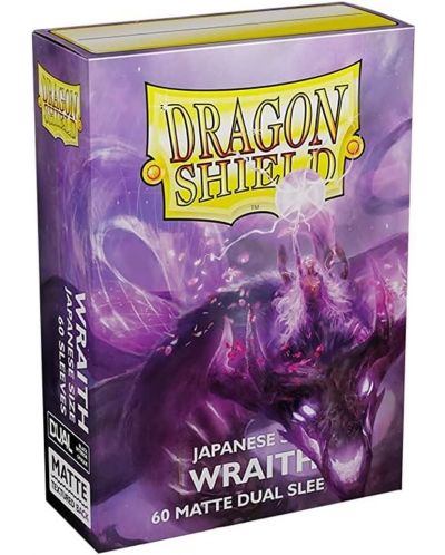 Προστατευτικά καρτών Dragon Shield Dual Sleeves - Small Matte Wraith (60 τεμ.) - 1