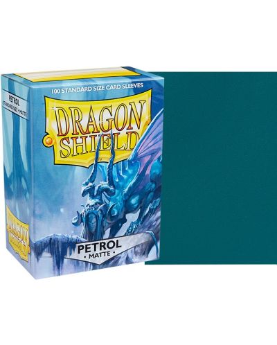 Προστατευτικά καρτών Dragon Shield Sleeves - Matte Petrol (100 τεμ.) - 2