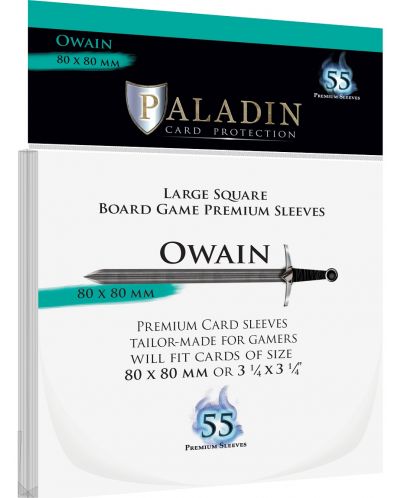 Протектори за карти Paladin - Owain 80 x 80 (55 τεμ.) - 1