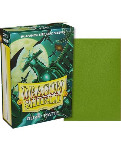 Προστατευτικά καρτών Dragon Shield Sleeves - Small Matte Olive (60 τεμ.) - 2