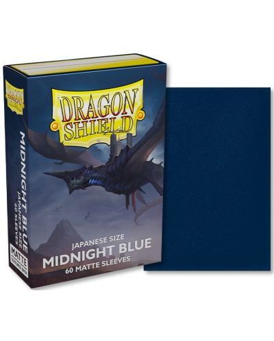 Προστατευτικά καρτών Dragon Shield Sleeves - Small Matte Midnight Blue (60 τεμ.) - 2
