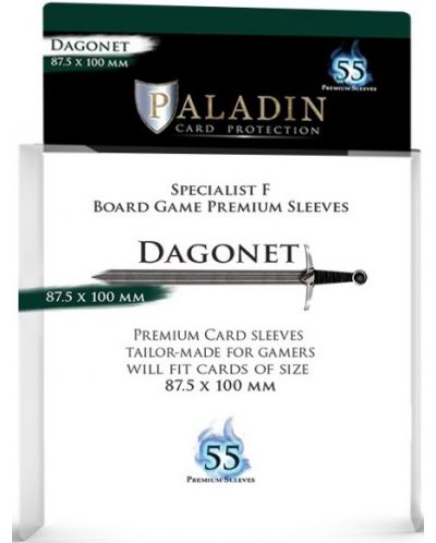 Протектори за карти Paladin - Dagonet 87.5 x 100 (55 τεμ.) - 1