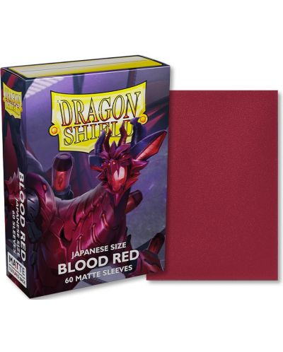 Προστατευτικά καρτών Dragon Shield Sleeves - Small Matte Blood Red (60 τεμ.) - 2