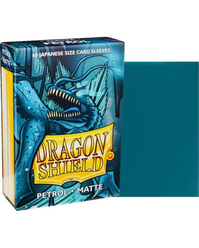 Προστατευτικά καρτών Dragon Shield Sleeves - Small Matte Petrol (60 τεμ.) - 2