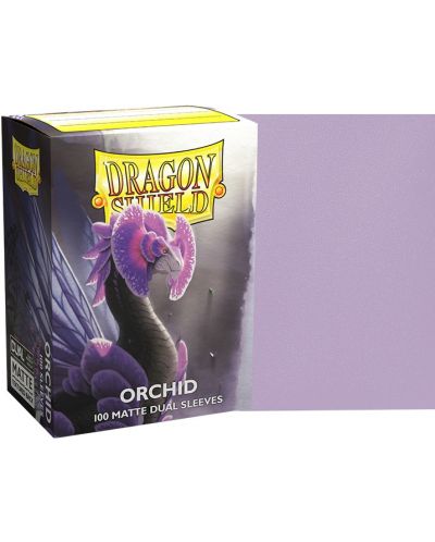 Προστατευτικά καρτών Dragon Shield Dual Sleeves - Matte Orchid (100 τεμ.) - 2