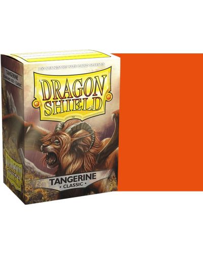 Προστατευτικά καρτών Dragon Shield Classic Sleeves -  Tangerine (100 τεμ.) - 2