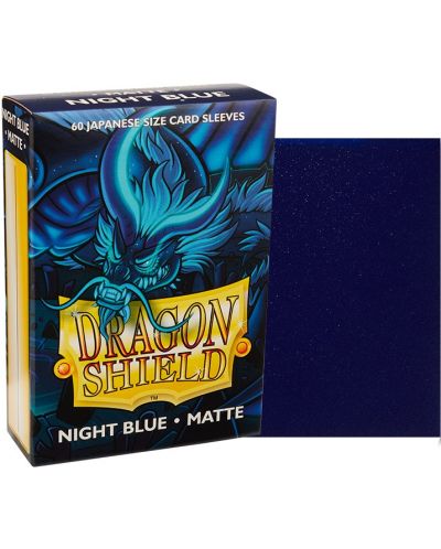 Προστατευτικά καρτών Dragon Shield Sleeves - Small Matte Night Blue (60 τεμ.) - 2