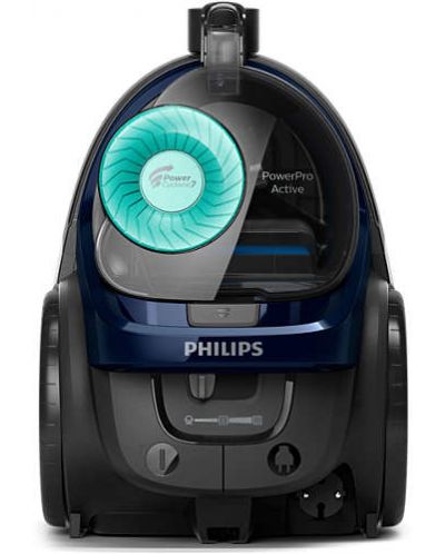 Ηλεκτρική σκούπα χωρίς σακούλα Philips PowerPro Active - FC9552/09,μπλε - 5