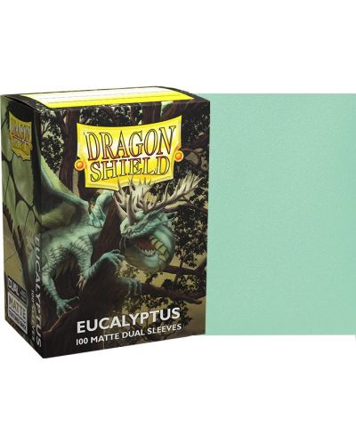 Προστατευτικά καρτών Dragon Shield Dual Sleeves - Matte Eucalyptus (100 τεμ.) - 2