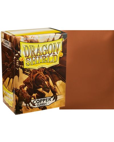 Προστατευτικά καρτών Dragon Shield Classic Sleeves - Copper (100 τεμ.) - 2