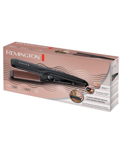 Ισιωτικό  μαλλιών Remington - Ceramic Crimp, 220°C, κεραμικό, μαύρο - 4
