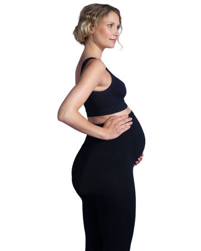 Υποστηρικτικό κολάν για εγκύους  Carriwell - 3/4,μέγεθος XL, μαύρο - 5