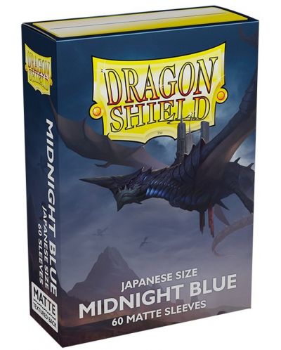 Προστατευτικά καρτών Dragon Shield Sleeves - Small Matte Midnight Blue (60 τεμ.) - 1