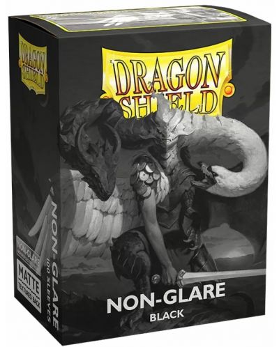 Προστατευτικά καρτών Dragon Shield Sleeves - Non-Glare Matte V2 Black (100 τεμ.) - 1