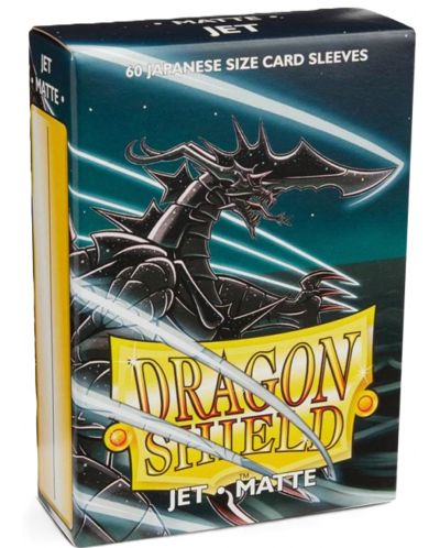Προστατευτικά καρτών Dragon Shield Sleeves - Small Matte Jet (60 τεμ.) - 1