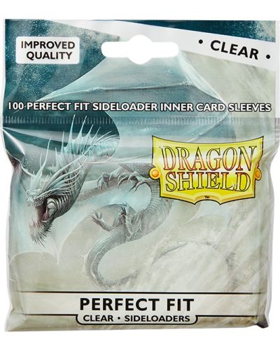 Προστατευτικά καρτών Dragon Shield Perfect Fit Sideloaders Sleeves - Clear (100 τεμ.) - 1