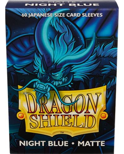 Προστατευτικά καρτών Dragon Shield Sleeves - Small Matte Night Blue (60 τεμ.) - 1