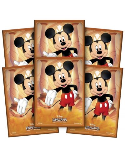 Προστατευτικά καρτών Disney Lorcana TCG: The First Chapter Card Sleeves - Mickey Mouse (65 τεμ.) - 3