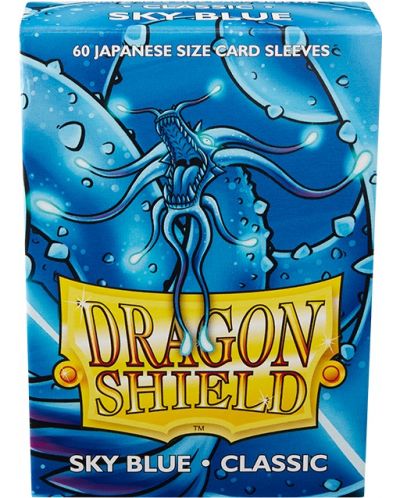 Προστατευτικά καρτών Dragon Shield Sleeves - Small Size Sky Blue (60 τεμ.) - 1