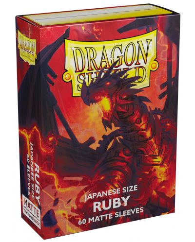 Προστατευτικά καρτών Dragon Shield Sleeves - Small Matte Ruby (60 τεμ.) - 1