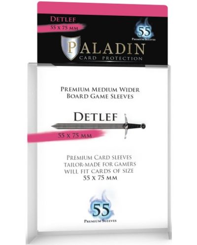 Протектори за карти Paladin - Detlef 55 x 75 (55 τεμ.) - 1
