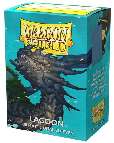 Προστατευτικά καρτών Dragon Shield Dual Sleeves - Matte Lagoon (100 τεμ.) - 1