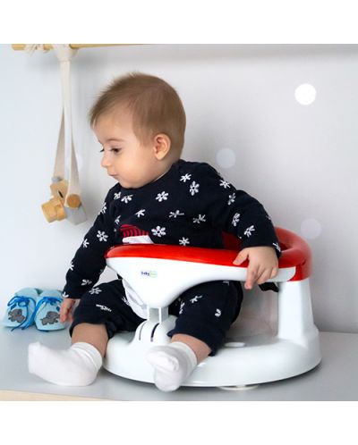Αντιολισθητικό κάθισμα για μπάνιο και φαγητό BabyJem - Κόκκινο - 10