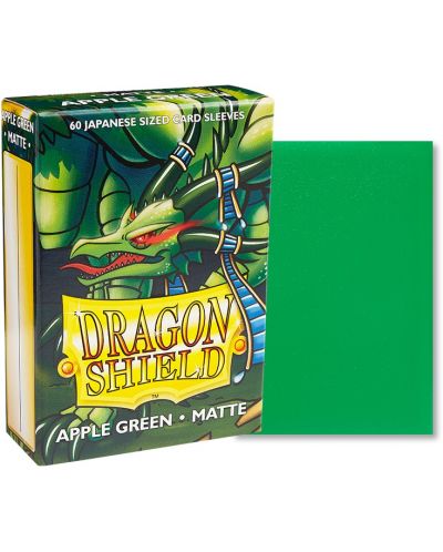 Προστατευτικά καρτών Dragon Shield Sleeves - Small Matte Apple Green (60 τεμ.) - 2