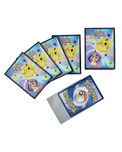 Προστατευτικά καρτών Ultra Pro - Pikachu & Mimikyu (65 τμχ) - 2