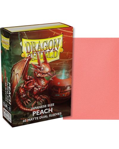 Προστατευτικά καρτών Dragon Shield Dual Sleeves - Small Matte Peach (60 τεμ.) - 2