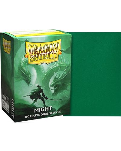 Προστατευτικά καρτών Dragon Shield Dual Sleeves - Matte Might (100 τεμ.) - 2