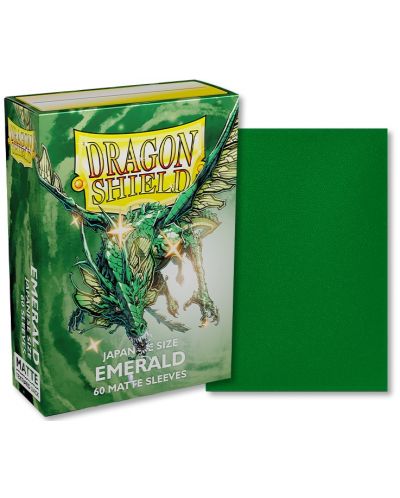 Προστατευτικά καρτών Dragon Shield Sleeves - Small Matte Emerald (60 τεμ.) - 2