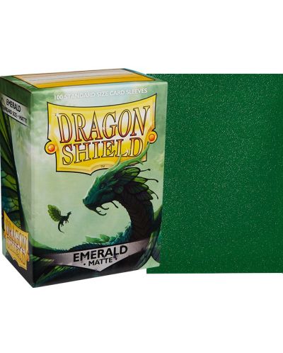 Προστατευτικά καρτών Dragon Shield Sleeves - Matte Emerald (100 τεμ.) - 2