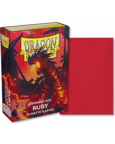 Προστατευτικά καρτών Dragon Shield Sleeves - Small Matte Ruby (60 τεμ.) - 2