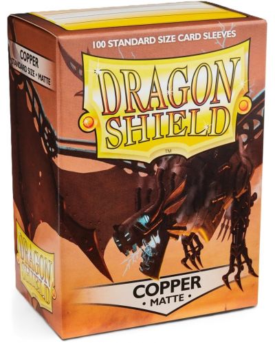 Προστατευτικά καρτών Dragon Shield Sleeves - Matte Copper (100 τεμ.) - 1