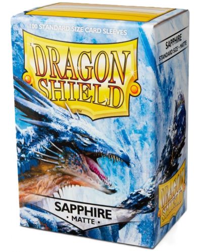 Προστατευτικά καρτών Dragon Shield Sleeves - Matte Sapphire (100 τεμ.) - 1